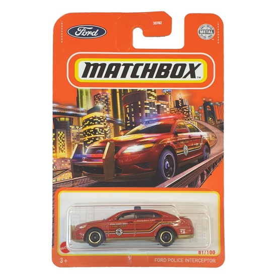 MATCHBOX 1/64 FORD POLICE INTERCEPTOR 81/100 GVX91