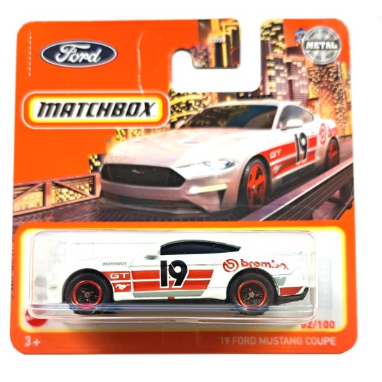 MATCHBOX '19 FORD MUSTANG COUPE 82/100 GXN00