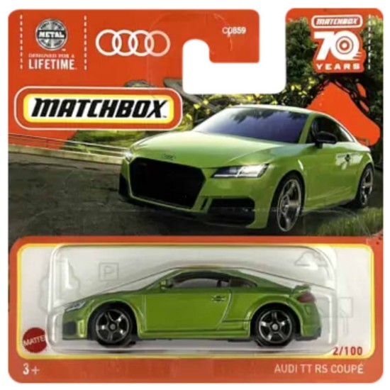 MATCHBOX AUDI TT RS COUPE GREEN 2/100 HLD10