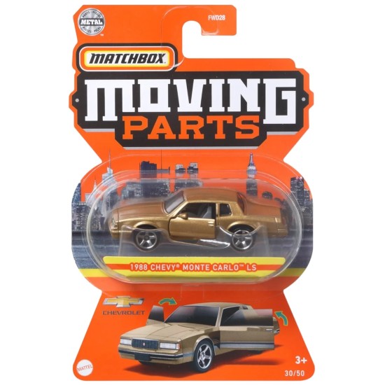 MATCHBOX MOVING PARTS 1988 CHEVY MONTE CARLO LS 30/50 HFM72