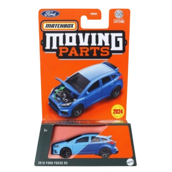 MATCHBOX MOVING PARTS 1/64 2018 FORD FOCUS RS HVM82