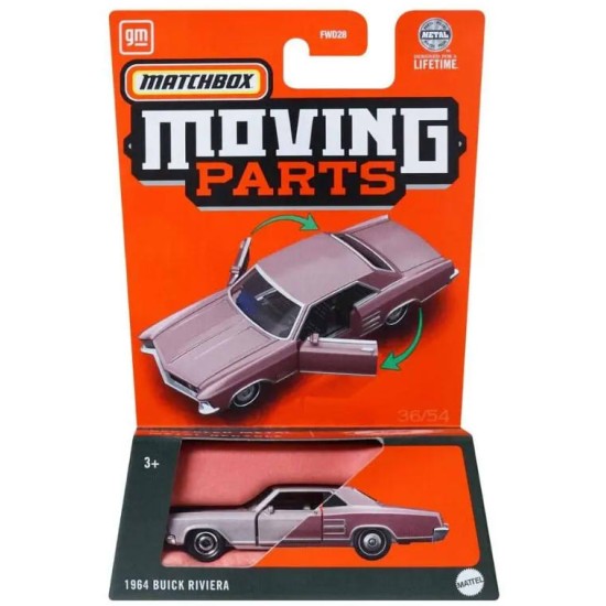 MATCHBOX MOVING PARTS 1/64 1964 BUICK RIVIERA HVN00