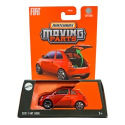 MATCHBOX MOVING PARTS 1/64 2021 FIAT 500E RED JBW93