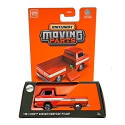 MATCHBOX MOVING PARTS 1/64 1961 CHEVY CORVAIR RAMPSIDE PICKUP RED JBW95