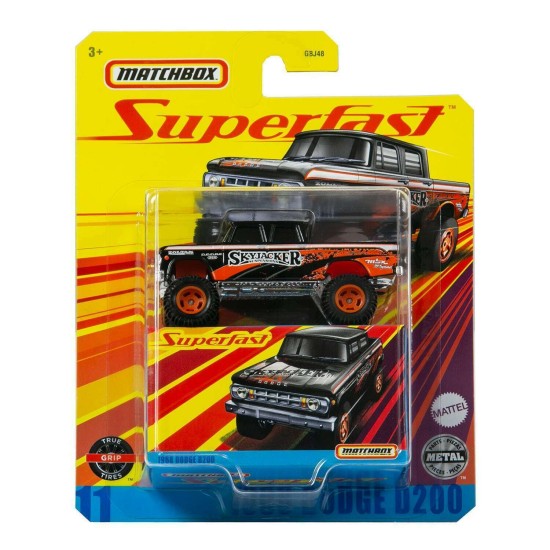 MATCHBOX SUPERFAST 1968 DODGE D200 #11 GNY11