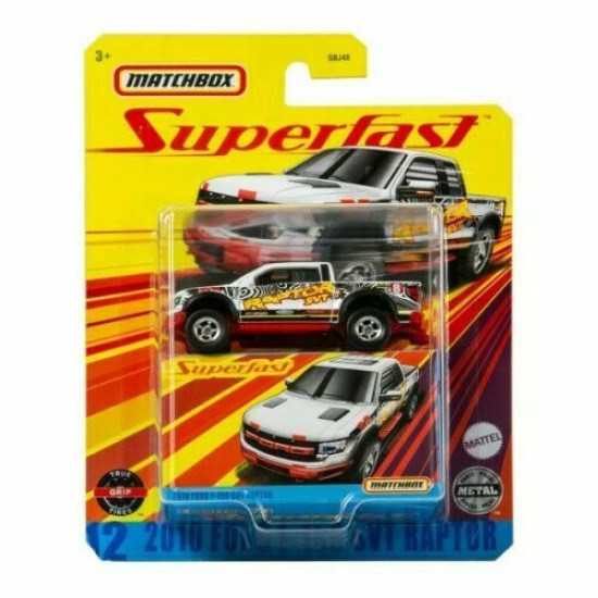 MATCHBOX SUPERFAST 2010 FORD F-150 SVT RAPTOR #12 GNY12