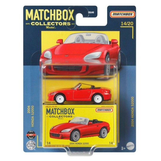 MATCHBOX COLLECTORS 2004 HONDA S2000 14/20 GRK31