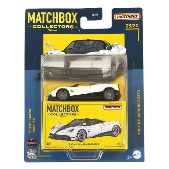 MATCHBOX COLLECTORS PAGANI HUAYRA ROADSTER 03/20 HFL77