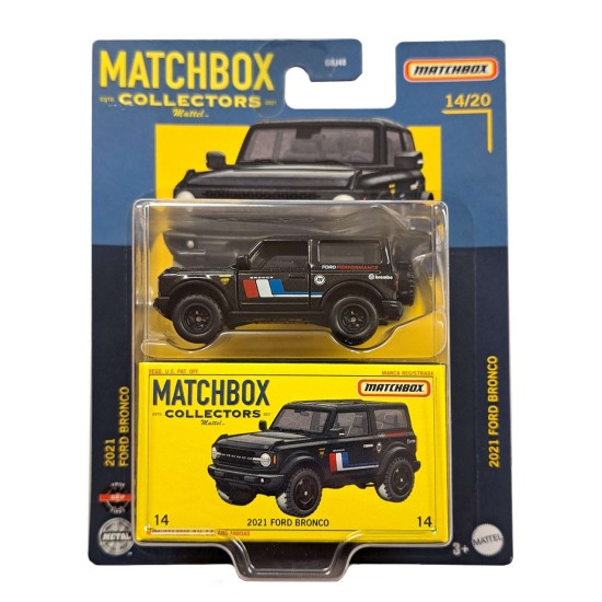 MATCHBOX COLLECTORS 2021 FORD BRONCO 14/20 HFL92