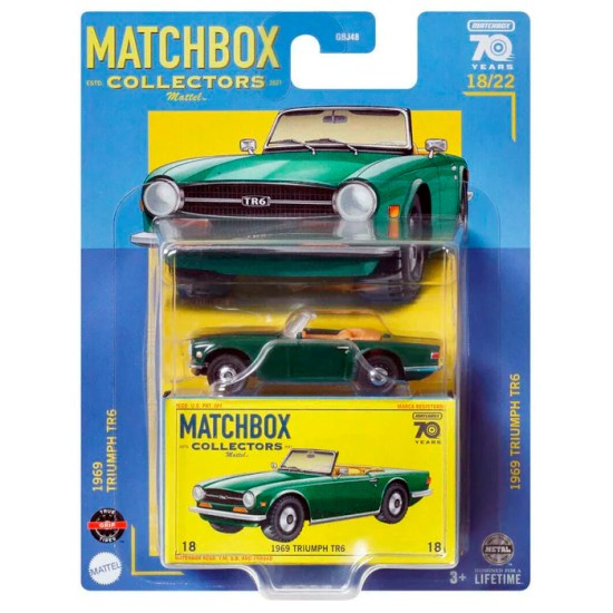 MATCHBOX COLLECTORS 1969 TRIUMPH TR6 18/22 HLJ63