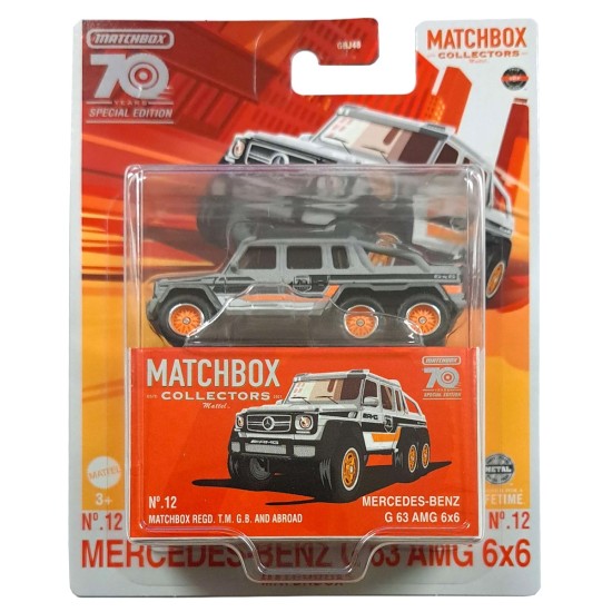 MATCHBOX COLLECTORS 70TH ANNIVERSARY MERCEDES-BENZ G 63 AMG 6X6 NO.12 HLJ70