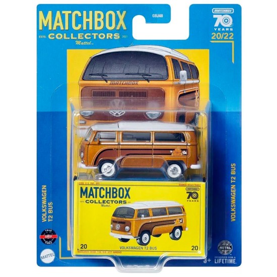 MATCHBOX COLLECTORS VOLKSWAGEN T2 BUS 20/22 HLJ73