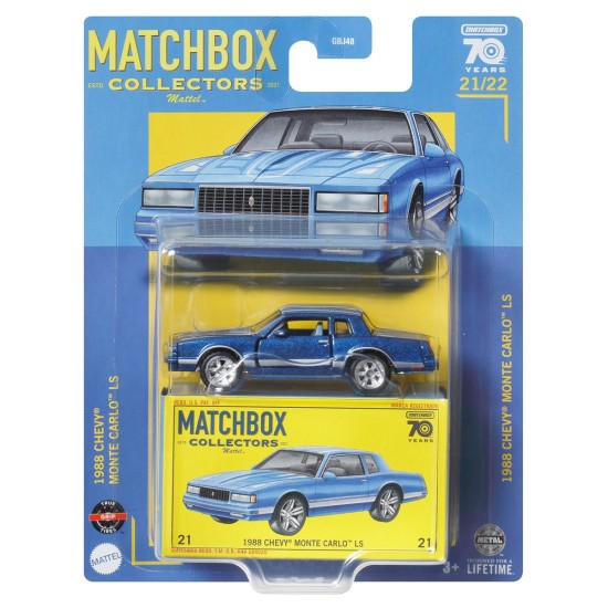 MATCHBOX COLLECTORS 1988 CHEVY MONTE CARLO LS 21/22 HLJ74