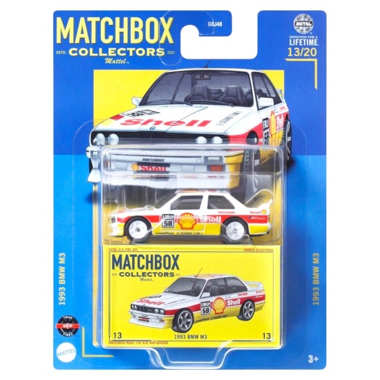 MATCHBOX COLLECTORS 1993 BMW M3 13/20 HVW08