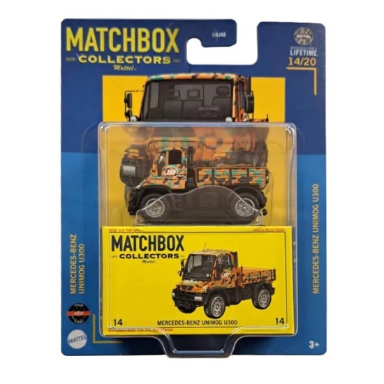 MATCHBOX COLLECTORS MERCEDES-BENZ UNIMOG U300 HVW09 14/20 HVW09