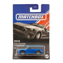 MATCHBOX AMERICAN CONVERTIBLES 2018 FORD MUSTANG CONVERTIBLE 5/6 HVR99