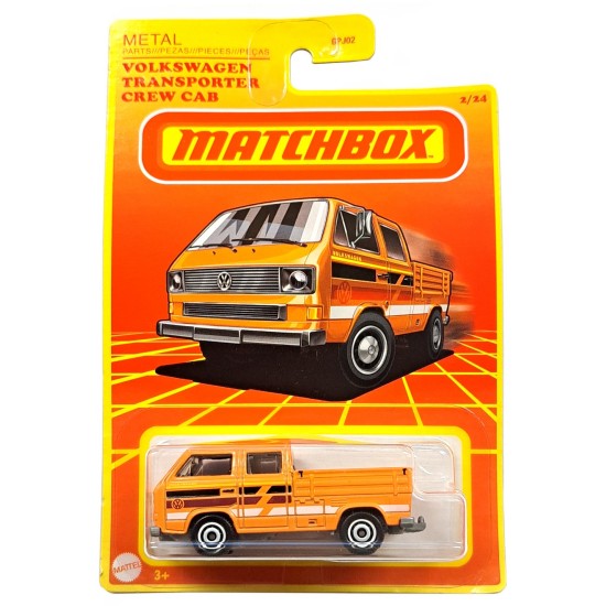 MATCHBOX RETRO VOLKSWAGEN TRANSPORTER CREW CAB 2/24 GWJ39