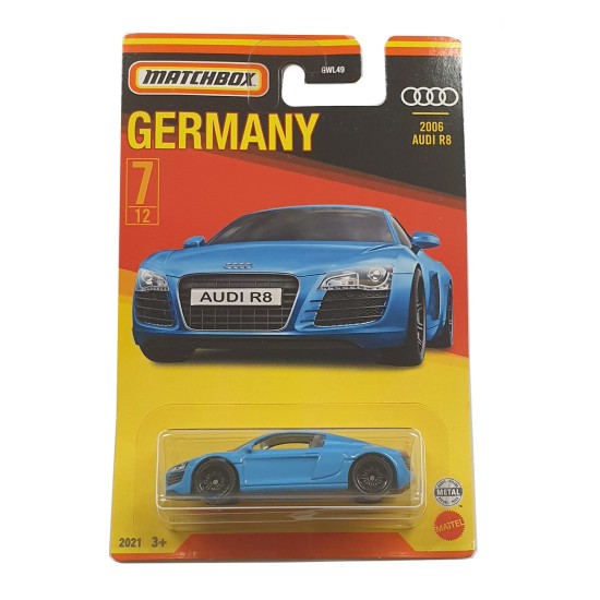 MATCHBOX BEST OF GERMANY 2006 AUDI R8 7/12 GWL53