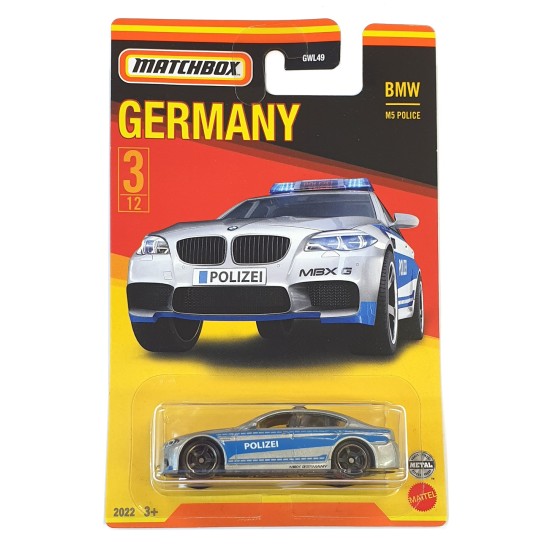 MATCHBOX BEST OF GERMANY 2022 BMW M5 POLICE 3/12 HFH46
