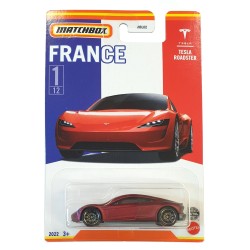 MATCHBOX BEST OF FRANCE 2022 TESLA ROADSTER 1/12 HFH68 MATCHBOX BEST OF FRANCE 2022 TESLA ROADSTER 1/12 HFH68