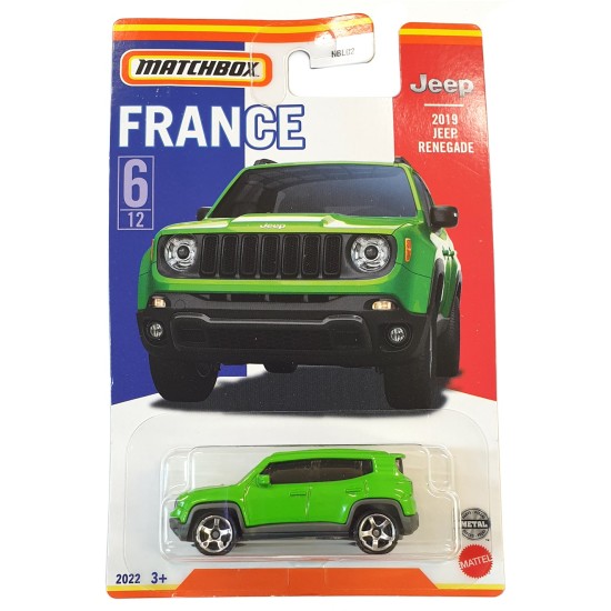 MATCHBOX BEST OF FRANCE 2022 2019 JEEP RENEGADE 6/12 HFH73