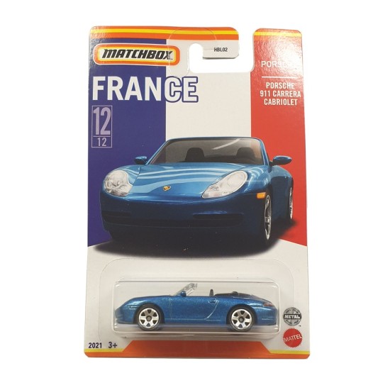 MATCHBOX BEST OF FRANCE PORSCHE 911 CARRERA CABRIOLET 12/12