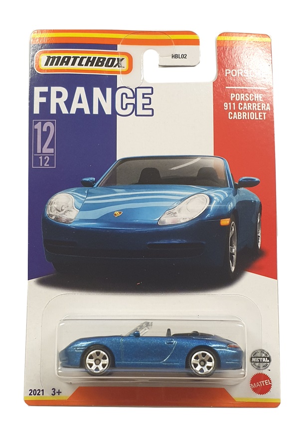 MATCHBOX BEST OF FRANCE PORSCHE 911 CARRERA CABRIOLET 12/12