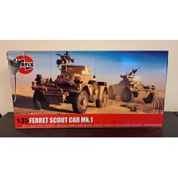 AIRFIX 1/35 FERRET SCOUT CAR MK.1 (PLASTIC KIT) A1386 - TORN BOX