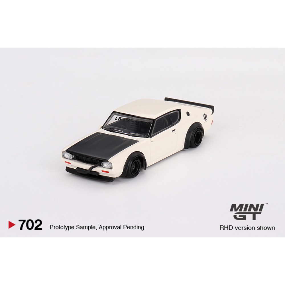 1/64 NISSAN SKYLINE KENMERI LIBERTY WALK WHITE (RHD)