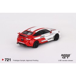 1/64 HONDA CIVIC TYPE R NO.2 2023 PACE CAR WHITE (LHD) MGT00721-L