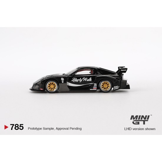 1/64 MAZDA RX-7 LB-SUPER SILHOUETTE LIVERTY WALK BLACK (LHD)