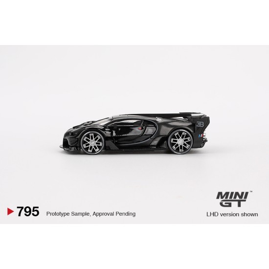 1/64 BUGATTI VISION GRAN TURISMO BLACK (LHD) (BLISTER PACKAGING)