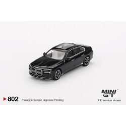 1/64 BMW I7 EDRIVE50 BLACK SAPPHIRE (LHD) BLISTER PACKAGING MGT00802-BL 1/64 BMW I7 EDRIVE50 BLACK SAPPHIRE (LHD) BLISTER PACKAGING MGT00802-BL