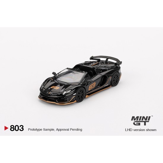 1/64 LAMBORGHINI AVENTADOR SVJ 63 ROADSTER NERO ALDEBARAN (LHD) BLISTER PACKAGING