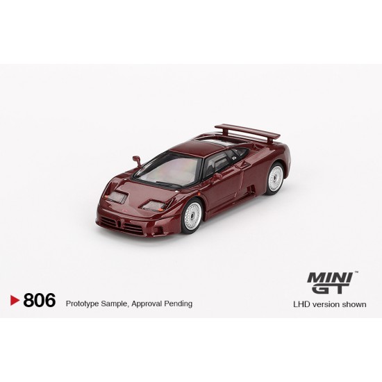 1/64 BUGATTI EB110 GT DARK RED METALLIC (LHD) BLISTER PACKAGING MGT00806-BL