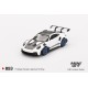 1/64 PORSCHE 911 (992) GT3 RS WEISSACH PACKAGE WHITE WITH INDIGO BLUE (RHD) BLISTER PACKAGING