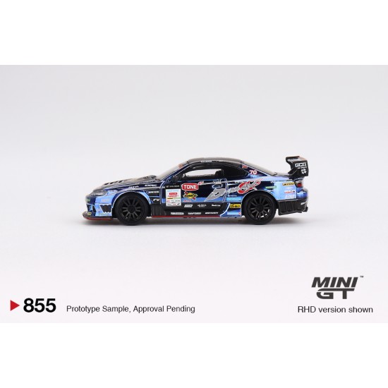 1/64 NISSAN SILVIA (S15) D-MAX NO.70 D-MAX RACING 2023 D1 GRAND PRIX (RHD) JAPAN EXCLUSIVE BLISTER PACKAGING