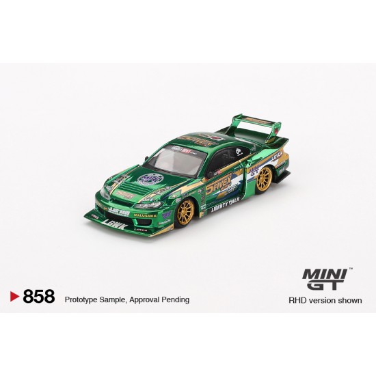 1/64 NISSAN LB-SUPER SILHOUETTE S15 SILVIA LBWK 2024 FAUSTO RACING (RHD) BLISTER PACKAGING