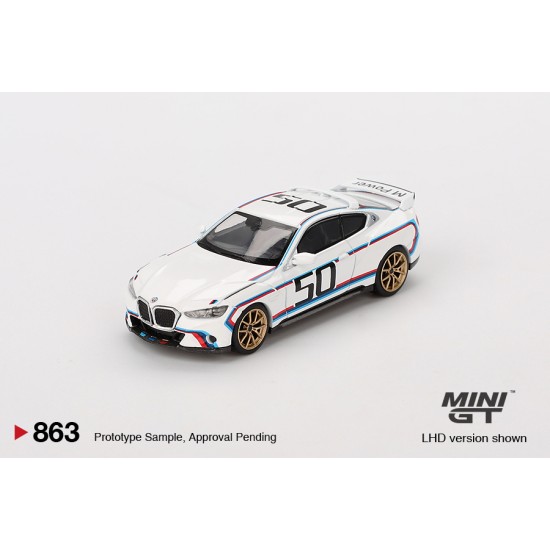 1/64 BMW 3.0 CSL WHITE (LHD) BLISTER PACKAGING