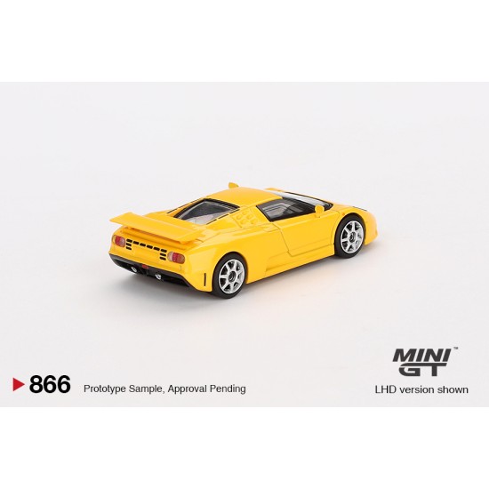 1/64 BUGATTI EB110 SUPER SPORT GIALLO BUGATTI (LHD) BLISTER PACKAGING