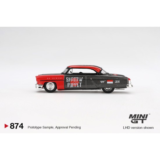 1/64 LINCOLN CAPRI HOT ROD 1954 SHADOW PUPPET MINI GT X MIZU (LHD) BLISTER PACKAGING