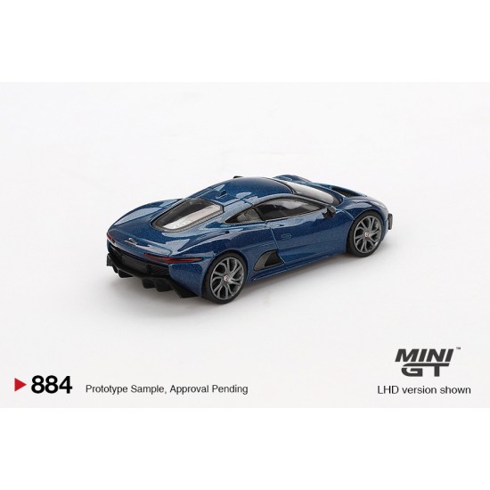 1/64 JAGUAR C-X75 BLUE (LHD) BLISTER PACKAGING