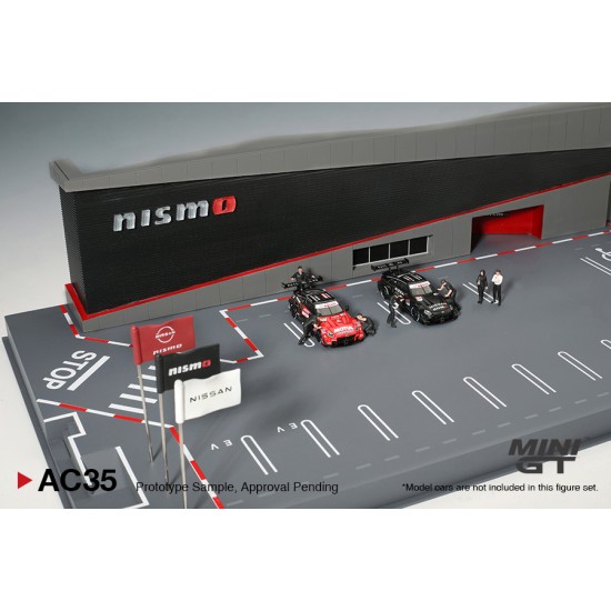 1/64 DIORAMA NISSAN MOTORSPORTS AND CUSTOMIZING CO. LTD NISMO OPERATION (CARS AND FIGURES NOT INCLUDED)