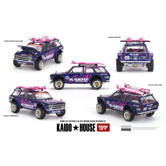 1/64 DATSUN 510 4X4 WAGON KAIDO OFFROAD V2