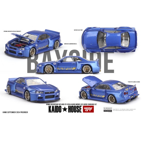 1/64 NISSAN SKYLINE GT-R (R34) KAIDO WORKS (V2 AERO) SHINJUKU V2