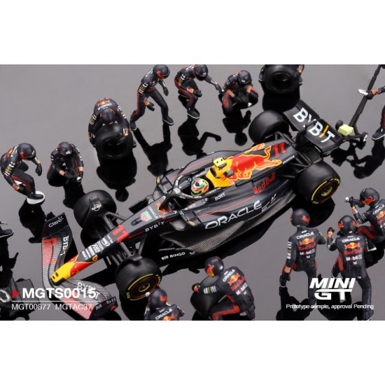 1/64 ORACLE RED BULL RACING RB19 NO.11 S.PEREZ 2023 F1 2023 JAPANESE GRAND PRIX PIT CREW SET LIMITED EDITION 5000 SETS