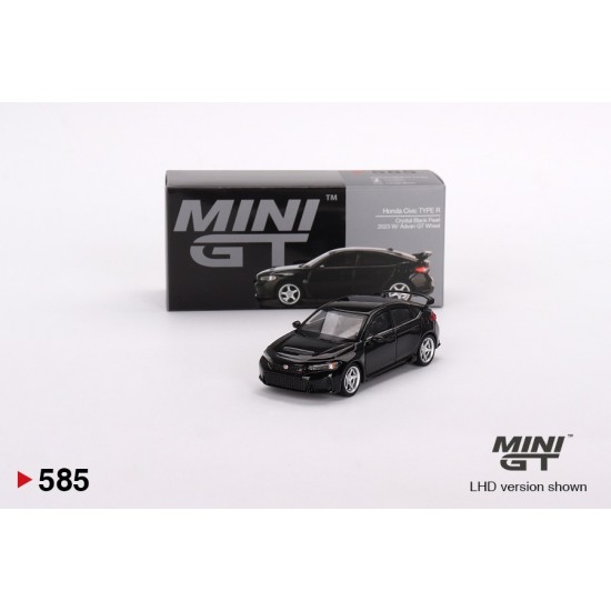 1/64 HONDA CIVIC TYPE R CRYSTAL BLACK PEARL 2023 W/ADVAN GT WHEEL RHD MGT00585-R