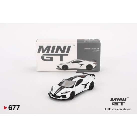 1/64 CHEVROLET CORVETTE Z06 2023 ARCTIC WHITE (LHD) MGT00677-L 1/64 CHEVROLET CORVETTE Z06 2023 ARCTIC WHITE (LHD) MGT00677-L