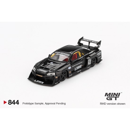 1/64 NISSAN LB-ER34 SUPER SILHOUETTE SKYLINE BLACK (RHD)