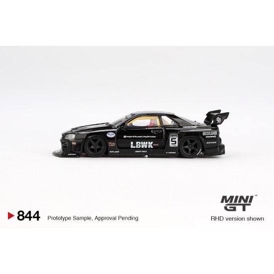 1/64 NISSAN LB-ER34 SUPER SILHOUETTE SKYLINE BLACK (RHD)